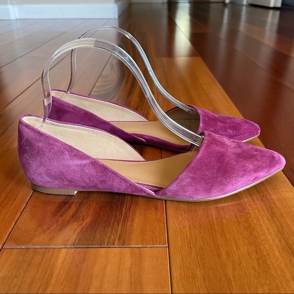 J. Crew Zoe suede d'Orsay flats
